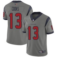Nike Houston Texans #13 Brandin Cooks Gray Men's Stitched NFL Limited Inverted Legend Jersey
