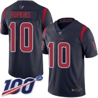 Nike Houston Texans #10 DeAndre Hopkins Navy Blue Men's Stitched NFL Limited Rush 100th Season Jersey