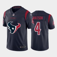 Houston Houston Texans #4 Deshaun Watson Navy Blue Men's Nike Big Team Logo Vapor Limited NFL Jersey