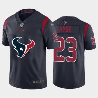 Houston Houston Texans #23 Carlos Hyde Navy Blue Men's Nike Big Team Logo Vapor Limited NFL Jersey