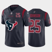 Houston Houston Texans #25 Duke Johnson Navy Blue Men's Nike Big Team Logo Player Vapor Limited NFL Jersey