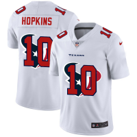 Houston Houston Texans #10 DeAndre Hopkins White Men's Nike Team Logo Dual Overlap Limited NFL Jersey