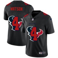 Houston Houston Texans #4 Deshaun Watson Men's Nike Team Logo Dual Overlap Limited NFL Jersey Black