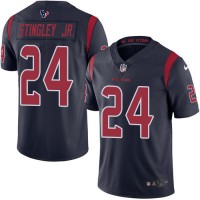 Nike Houston Texans #24 Derek Stingley Jr. Navy Blue Men's Stitched NFL Limited Rush Jersey