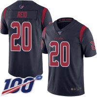 Nike Houston Texans #20 Justin Reid Navy Blue Men's Stitched NFL Limited Rush 100th Season Jersey