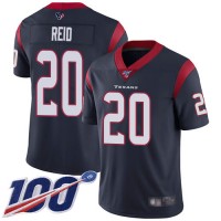 Nike Houston Texans #20 Justin Reid Navy Blue Team Color Men's Stitched NFL 100th Season Vapor Limited Jersey