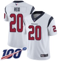 Nike Houston Texans #20 Justin Reid White Men's Stitched NFL 100th Season Vapor Limited Jersey