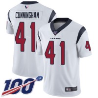 Nike Houston Texans #41 Zach Cunningham White Men's Stitched NFL 100th Season Vapor Limited Jersey