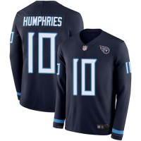 Nike Tennessee Titans #10 Adam Humphries Navy Blue Team Color Men's Stitched NFL Limited Therma Long Sleeve Jersey