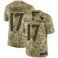 Nike Tennessee Titans #17 Ryan Tannehill Camo Men's Stitched NFL Limited 2018 Salute To Service Jersey