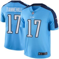 Nike Tennessee Titans #17 Ryan Tannehill Light Blue Men's Stitched NFL Limited Rush Jersey