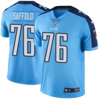 Nike Tennessee Titans  #76 Rodger Saffold Light Blue Men's Stitched NFL Limited Rush Jersey