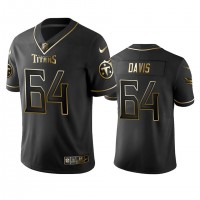 Tennessee Titans #64 Nate Davis Men's Stitched NFL Vapor Untouchable Limited Black Golden Jersey