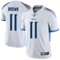 Nike Tennessee Titans #11 A.J. Brown White Men's Stitched NFL Vapor Untouchable Limited Jersey