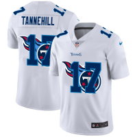 Tennessee Tennessee Titans #17 Ryan Tannehill White Men's Nike Team Logo Dual Overlap Limited NFL Jersey