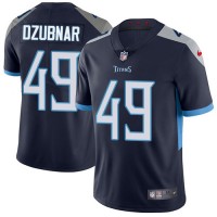 Nike Tennessee Titans #49 Nick Dzubnar Navy Blue Team Color Men's Stitched NFL Vapor Untouchable Limited Jersey