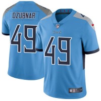 Nike Tennessee Titans #49 Nick Dzubnar Light Blue Alternate Men's Stitched NFL Vapor Untouchable Limited Jersey