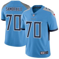 Nike Tennessee Titans #70 Ty Sambrailo Light Blue Alternate Men's Stitched NFL Vapor Untouchable Limited Jersey