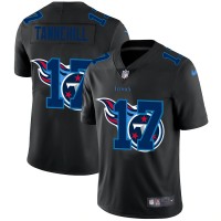 Tennessee Tennessee Titans #17 Ryan Tannehill Men's Nike Team Logo Dual Overlap Limited NFL Jersey Black