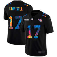 Tennessee Tennessee Titans #17 Ryan Tannehill Men's Nike Multi-Color Black 2020 NFL Crucial Catch Vapor Untouchable Limited Jersey