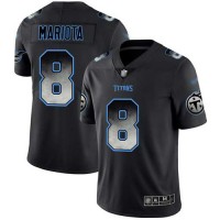 Nike Tennessee Titans #8 Marcus Mariota Black Men's Stitched NFL Vapor Untouchable Limited Smoke Fashion Jersey