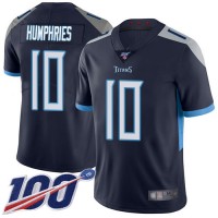 Nike Tennessee Titans #10 Adam Humphries Navy Blue Team Color Men's Stitched NFL 100th Season Vapor Limited Jersey