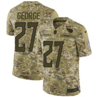 Nike Tennessee Titans #27 Eddie George Camo Men's Stitched NFL Limited 2018 Salute To Service Jersey