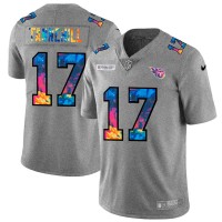 Tennessee Tennessee Titans #17 Ryan Tannehill Men's Nike Multi-Color 2020 NFL Crucial Catch NFL Jersey Greyheather