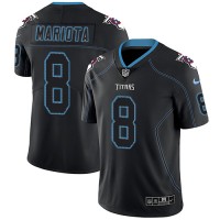 Nike Tennessee Titans #8 Marcus Mariota Lights Out Black Men's Stitched NFL Limited Rush Jersey