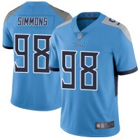 Nike Tennessee Titans #98 Jeffery Simmons Light Blue Alternate Men's Stitched NFL Vapor Untouchable Limited Jersey