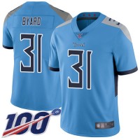 Nike Tennessee Titans #31 Kevin Byard Light Blue Alternate Men's Stitched NFL 100th Season Vapor Limited Jersey