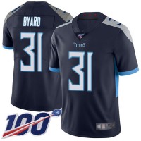 Nike Tennessee Titans #31 Kevin Byard Navy Blue Team Color Men's Stitched NFL 100th Season Vapor Limited Jersey