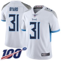 Nike Tennessee Titans #31 Kevin Byard White Men's Stitched NFL 100th Season Vapor Limited Jersey