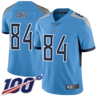Nike Tennessee Titans #84 Corey Davis Light Blue Alternate Men's Stitched NFL 100th Season Vapor Limited Jersey