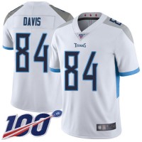 Nike Tennessee Titans #84 Corey Davis White Men's Stitched NFL 100th Season Vapor Limited Jersey