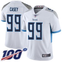 Nike Tennessee Titans #99 Jurrell Casey White Men's Stitched NFL 100th Season Vapor Limited Jersey