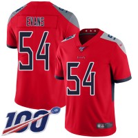 Nike Tennessee Titans #54 Rashaan Evans Red Men's Stitched NFL Limited Inverted Legend 100th Season Jersey