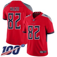 Nike Tennessee Titans #82 Delanie Walker Red Men's Stitched NFL Limited Inverted Legend 100th Season Jersey