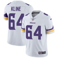 Nike Minnesota Vikings #64 Josh Kline White Men's Stitched NFL Vapor Untouchable Limited Jersey