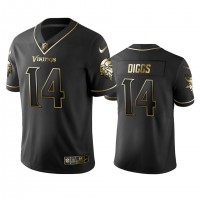 Minnesota Vikings #14 Stefon Diggs Men's Stitched NFL Vapor Untouchable Limited Black Golden Jersey