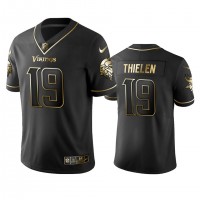 Minnesota Vikings #19 Adam Thielen Men's Stitched NFL Vapor Untouchable Limited Black Golden Jersey
