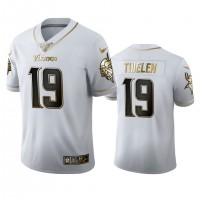 Minnesota Minnesota Vikings #19 Adam Thielen Men's Nike White Golden Edition Vapor Limited NFL 100 Jersey