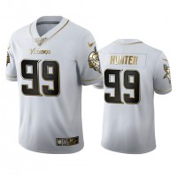 Minnesota Minnesota Vikings #99 Danielle Hunter Men's Nike White Golden Edition Vapor Limited NFL 100 Jersey
