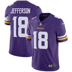 Nike Minnesota Vikings #18 Justin Jefferson Purple Team Color Men's Stitched NFL Vapor Untouchable Limited Jersey