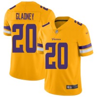 Nike Minnesota Vikings #20 Jeff Gladney Gold Men's Stitched NFL Limited Inverted Legend Jersey