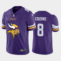 Minnesota Minnesota Vikings #8 Kirk Cousins Purple Men's Nike Big Team Logo Vapor Limited NFL Jersey