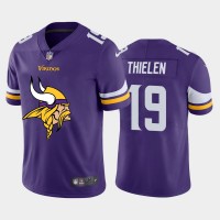 Minnesota Minnesota Vikings #19 Adam Thielen Purple Men's Nike Big Team Logo Vapor Limited NFL Jersey