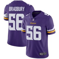 Nike Minnesota Vikings #56 Garrett Bradbury Purple Team Color Men's Stitched NFL Vapor Untouchable Limited Jersey