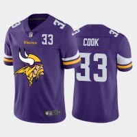 Minnesota Minnesota Vikings #33 Dalvin Cook Purple Men's Nike Big Team Logo Player Vapor Limited NFL Jersey