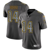 Nike Minnesota Vikings #14 Stefon Diggs Gray Static Men's Stitched NFL Vapor Untouchable Limited Jersey